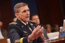 Defense Intelligence Agency Director Lieutenant General Michael Flynn testifies on February 4, 2014 in Washington