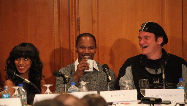 "Django Unchained" Press Conference In NY With Director/Screenwriter Quentin Tarantino, Jamie Foxx, Christoph Waltz, Leonardo DiCaprio, Kerry Washington, Samuel L. Jackson, Walton Goggins, Don Johnson