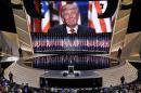 In this July 21, 2016 photo, Republican presidential candidate Donald Trump smiles as he addresses delegates during the final day session of the Republican National Convention in Cleveland. For eight summer nights, there were two starkly different visions of America at the Republican and Democratic political conventions. (AP Photo/Patrick Semansky)