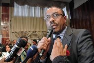 Ethiopian Deputy Prime Minister Hailemariam Desalegn, pictured on August 17. Political preparations in Ethiopia for the handover of power to expected new leader Desalegn are gathering pace following the death of the longtime ruler Meles Zenawi this week. (AFP Photo/Jenny Vaughan)