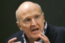 FILE - In this Sept. 27, 2006 file photo, former General Electric CEO Jack Welch addresses students at the Massachusetts Institute of Technology, in Cambridge, Mass. Conspiracy theorists came out in force Friday, Oct. 5, 2012, after the government reported a sudden drop in the U.S. unemployment rate one month before Election Day. Welch tweeted his skepticism five minutes after the Labor Department announced that the unemployment rate had fallen to 7.8 percent in September from 8.1 percent the month before. (AP Photo/Elise Amendola, File)