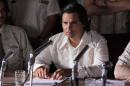 FILE - In this undated file photo released by Pantelion Films shows Michael Pena as Cesar Chavez in a scene from "Cesar Chavez." The movie that opened Thursday, May 1, 2014, Labor Day in Latin America, is titled 