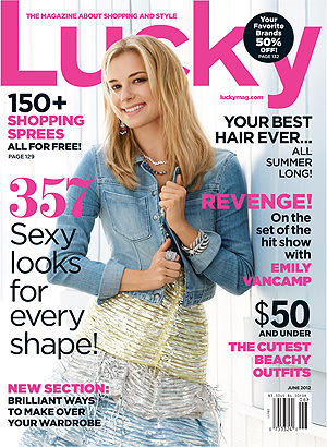 VanCamp on the cover of Lucky Thomas Schenk LUCKY On the ABC drama Revenge