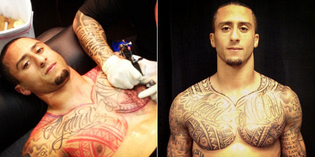 Colin Kaepernick’s new tattoo