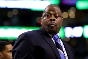 Patrick Ewing looks on during a Charlotte Hornets game early this season. (Getty)