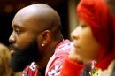 Lesley McSpadden and Michael Brown Sr., the parents of slain teenager Michael Brown, attend an hearing of Committee against Torture at the United Nations in Geneva