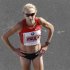 Britain's Paula Radcliff reacts after finishing third in the 38th Berlin Marathon in Berlin