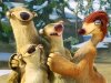 This image released by 20th Century Fox shows Sid, voiced by John Leguizamo, center, surrounded by his family in a scene from the animated film, "Ice Age: Continental Drift." (AP Photo/20th Century Fox)