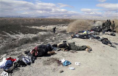 مقتل عشرات من مسلحي المعارضة السورية 2014-02-26T130226Z_1_ACAEA1P108500_RTROPTP_2_OEGTP-SYRIA-AMBUSH-SG5