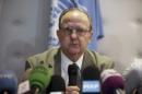 UN Special Rapporteur on torture for the United Nations Juan Mendez speaks during a news conference in Rabat