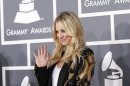 Actress Kaley Cuoco arrives at the 55th annual Grammy Awards in Los Angeles