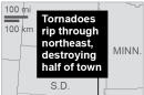 Map locates Pilger, Nebraska