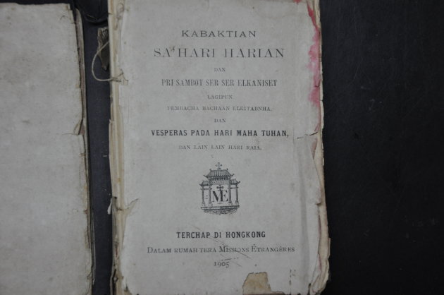 The title page of the 'Kabaktian Sahari-harian' (Daily Prayer) sent to Father Lawrence Andrew. – The Malaysian Insider pic, January 7, 2014.