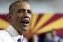 President Barack Obama speaks at Central High School, Thursday, Jan. 8, 2015, in Phoenix, about the recovering housing sector. (AP Photo/Carolyn Kaster)