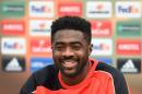 Liverpool's Ivorian defender Kolo Toure speaks during a press conference in Liverpool, north west England, on May 13, 2016