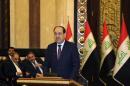 Iraqi Prime Minister Nouri al-Maliki speaks at the opening day of a counter-terrorism conference in Baghdad
