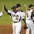 U.S. players leave the field after defeating Puerto Rico in their 2013 World Baseball Classic game in Miami, Florida
