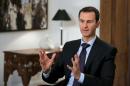 Syrian President Bashar al-Assad pictured during an exclusive interview with AFP in the capital Damascus on February 11, 2016