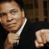 U.S. boxing great Muhammad Ali poses at the World Economic Forum in Davos