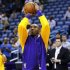 Los Angeles Lakers' Bryant warms up prior to their NBA basketball game against New Orleans Hornets in New Orleans