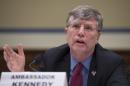 FILE - In this Sept. 8, 2016 file photo, Undersecretary of State for Management Patrick Kennedy testifies on Capitol Hill in Washington. Kennedy sought last year for the FBI to change the classification level of an email from Hillary Clinton's private server in a proposed bargain described as a 