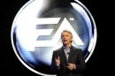 Electronic Arts' CEO Riccitiello introduces their new lineup during the EA press conference as part E3 in Los Angeles, California