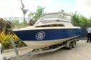 Still image of a boat, which Australian police have seized in Cairns, Queensland