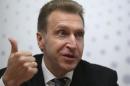 Russian First Deputy Prime Minister Shuvalov takes part in the Reuters Investment Summit in Moscow
