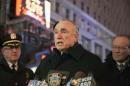 New York Police Commissioner William Bratton speaks during a news conference ahead of New Year's Eve celebrations in Times Square, New York
