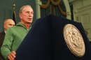 In this photo provided by New York City Mayor's Office, New York City Mayor Michael Bloomberg updates the media on the City's Superstorm Sandy recovery efforts, Friday, Nov. 2, 2012 in New York. Later that day Bloomberg Bloomberg cancelled the 2012 New York Marathon amid growing public pressure. (AP Photo/NYC Mayor's Office, Kristin Artz)