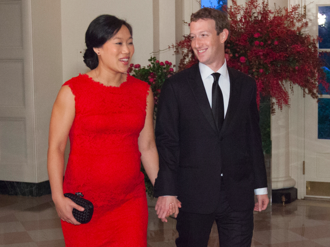 Chinese State Dinner Mark Zuckerberg Priscilla Chan pregnant baby