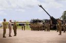 US Marine handout photo of General Dunford welcome ceremony in Darwin