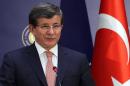 Turkish Foreign Minister Ahmet Davutoglu, pictured October 25, landed in Baghdad on Sunday for a slew of meetings with top Iraqi officials as the two neighbours seek a "fresh start" to chilled ties