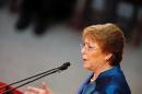 Chile's President Michelle Bachelet delivers the annual State of the Nation address at the national congress building in Valparaiso city