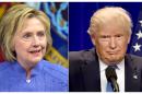 Hillary Clinton (L) and Donald Trump (R) are the respective Democratic and Republican presidential candidates for the US election in November