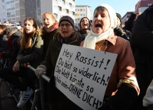 At far-right PEGIDA rally on January 9, 2016, in Cologne,&nbsp;&hellip;