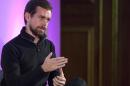 Jack Dorsey, CEO of Square, Chairman of Twitter and a founder of both, holds an event in London on November 20, 2014
