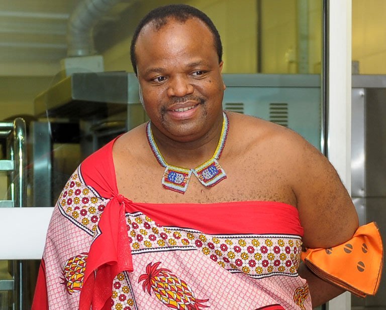 King Mswati III of Swaziland pictured during his visit to Taylor's University near Kuala Lumpur on July 3, 2013
