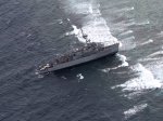 Most crew leaves US Navy ship stuck in Philippines