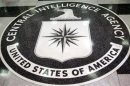 The logo of the U.S. Central Intelligence Agency is shown in the lobby of the CIA headquarters in La..