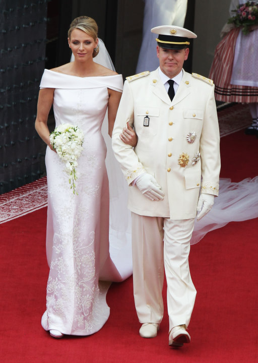 Princess Charlene dan Prince Albert II dari Monaco.