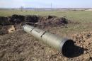 A tube of a Kornet anti-tank guided missile is seen on a battlefield near separatist-controlled Starobesheve