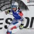 Liechtenstein's Tina Weirather celebrates after winning an alpine ski, women's World Cup super G, in Garmisch-Partenkirchen, Germany, Friday, March 1, 2013. (AP Photo/ Marco Trovati)