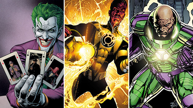 The Joker, Sinestro, and Lex Luthor