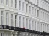 A terrace of residential houses is seen in London
