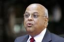 South Africa's Finance Minister Pravin Gordhan looks on during the Reuters Africa Investment Summit held in Johannebsurg