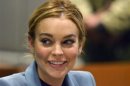 File photo of actress Lindsay Lohan in court during a progress report hearing in her DUI case at Airport Branch Courthouse in Los Angeles, California