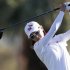 Na-yeon Choi of South Korea tees off on the 11th hole during the Kraft Nabisco Championship LPGA golf tournament in Rancho Mirage, California