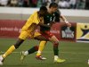 Morocco's Salaheddine fights for the ball with Ethiopia's Mulugeta during their 2010 World Cup qualifying soccer match in Casablanca