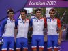 France's riders prepare to compete in the men's cycling road race at the London 2012 Olympic Games